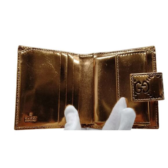 Gucci Metalic Bronze Guccissma wallet - Picture 4 of 9